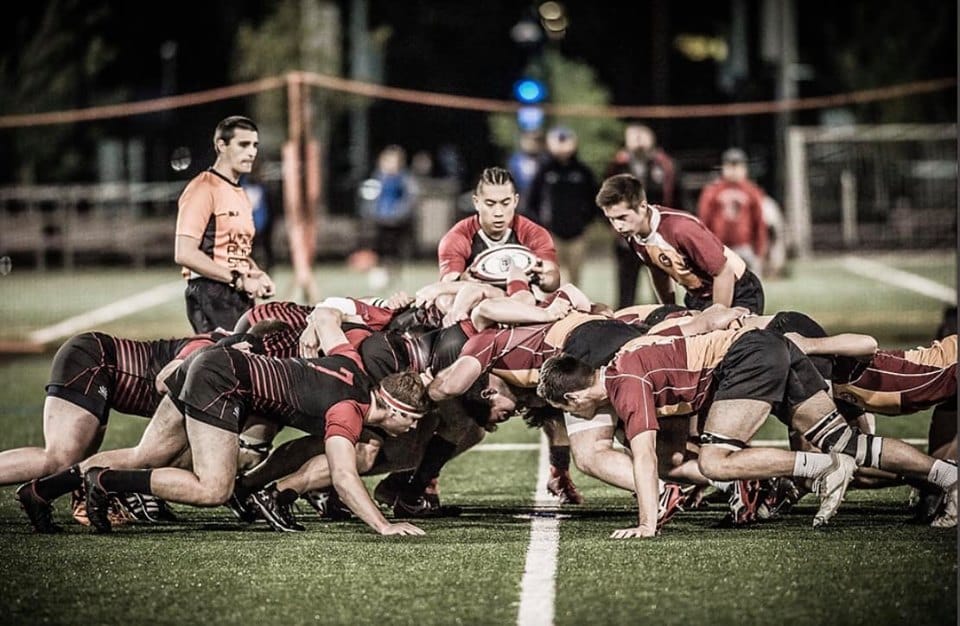 Scrum against BC at Carter Playground